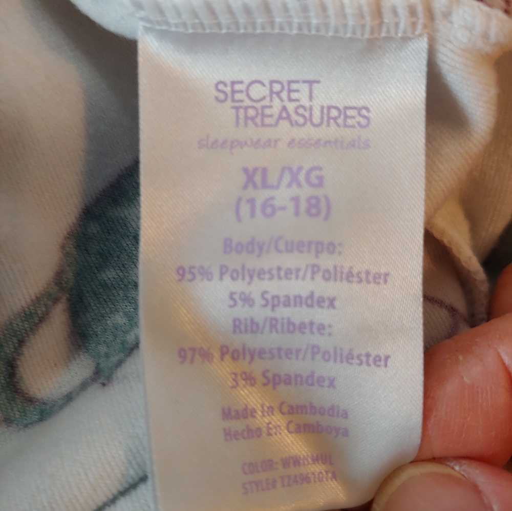 Secret Treasures cocoa gingerbread PJs EUC - Picture 2 of 8